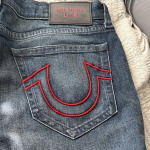 True Religion Denim with Red Accents